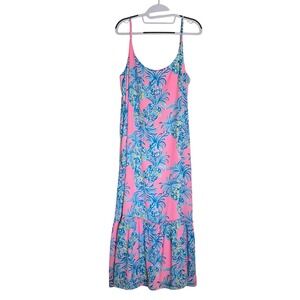 Lilly Pulitzer Winni Midi Dress Pelican Pink Beat The Heat Pineapple Resort XL